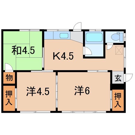 第2めぐみ荘の物件間取画像